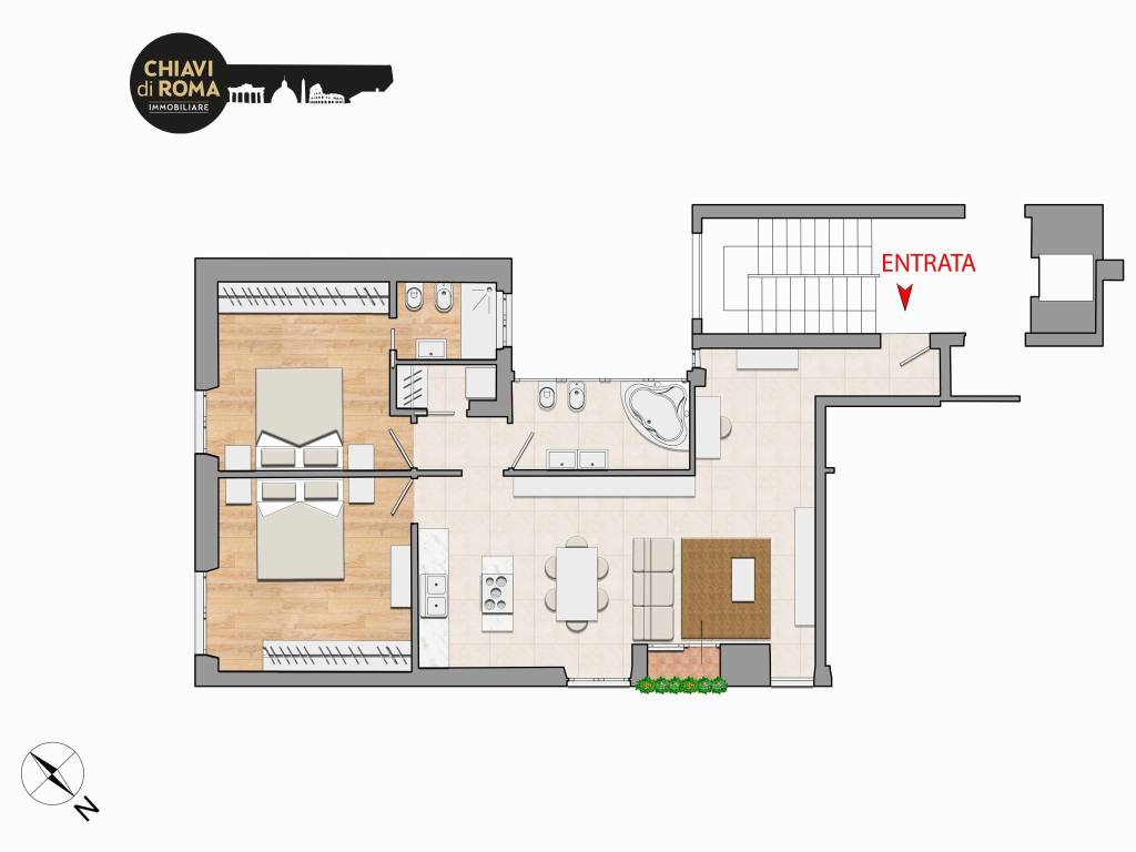 appartamento in vendita a Roma in zona Della Vittoria