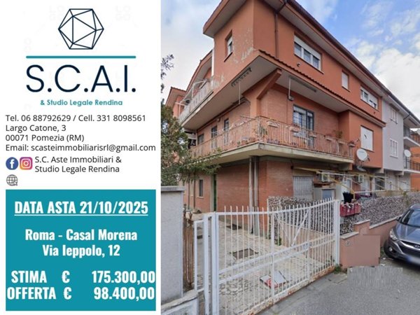 appartamento in vendita a Roma in zona Casal Morena