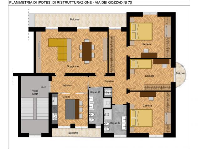 appartamento in vendita a Roma in zona Aurelio
