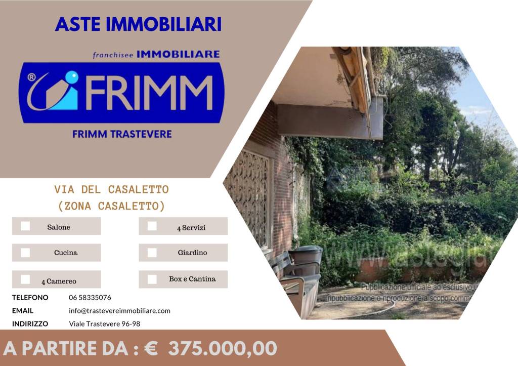 appartamento in vendita a Roma in zona Gianicolense