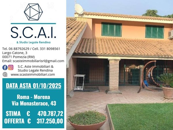 casa indipendente in vendita a Roma in zona Casal Morena