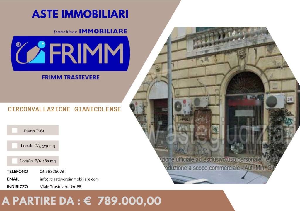 negozio in vendita a Roma in zona Gianicolense