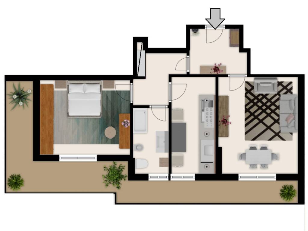 appartamento in vendita a Roma in zona Torrevecchia