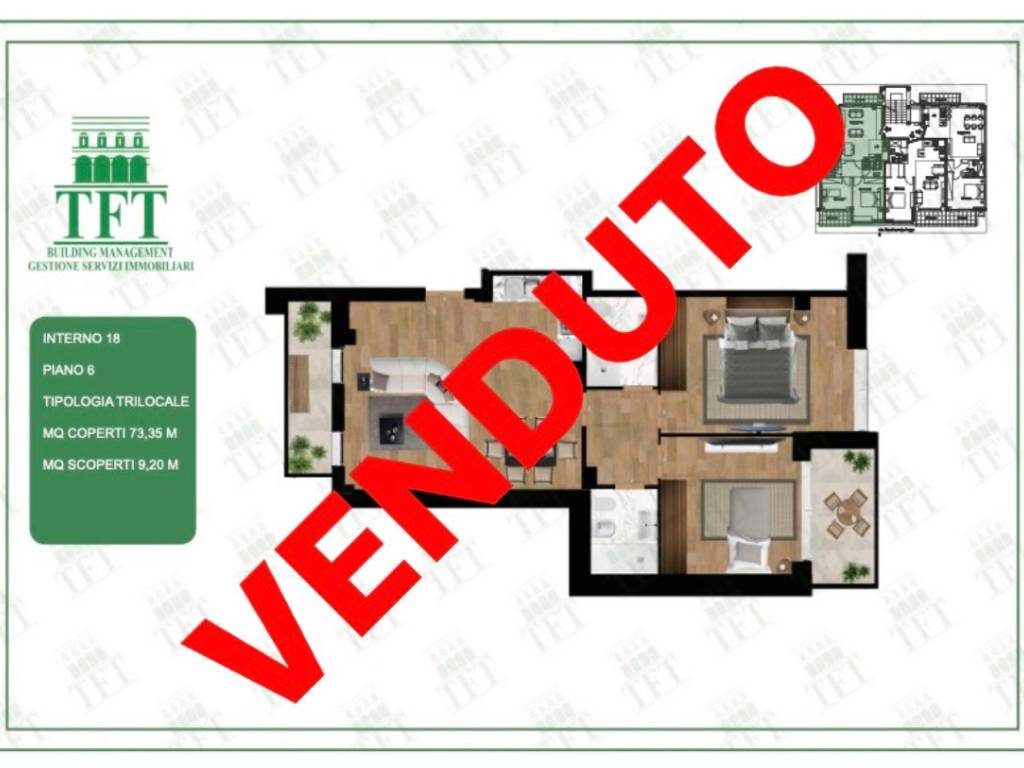 appartamento in vendita a Roma in zona Flaminio