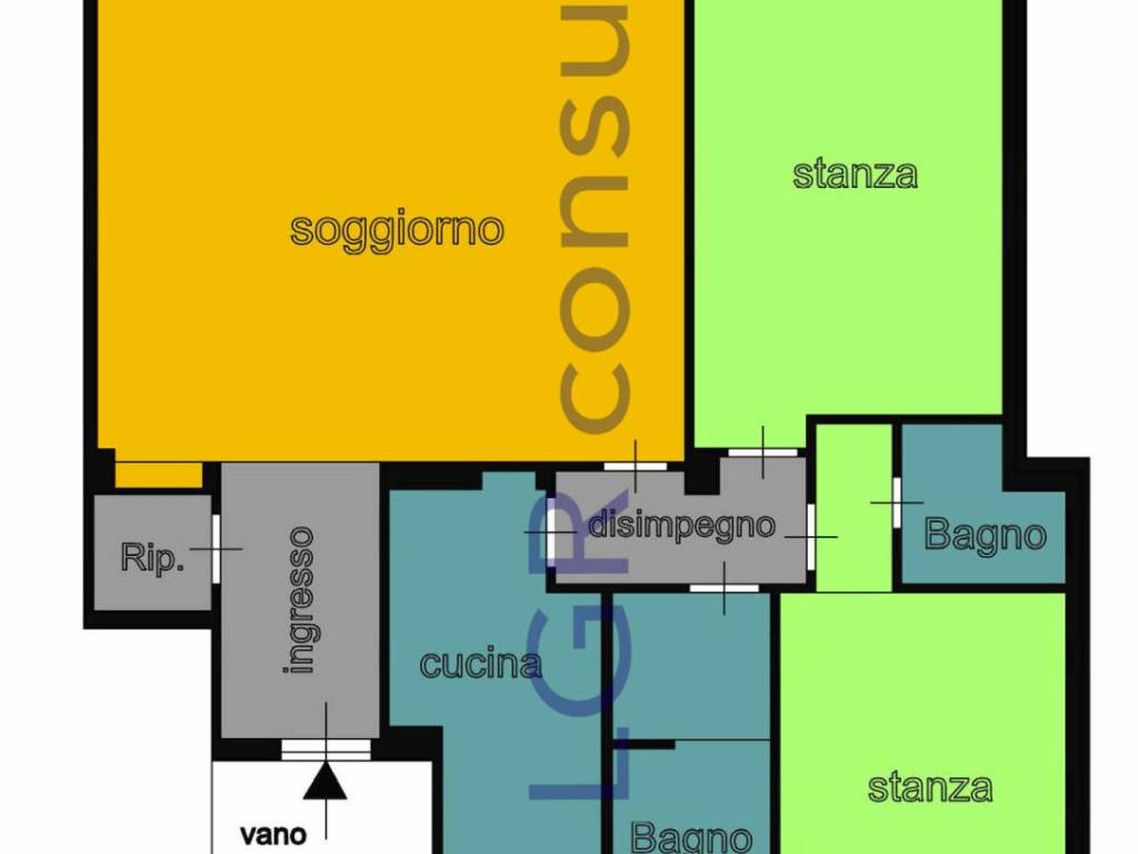 appartamento in vendita a Roma in zona Gianicolense