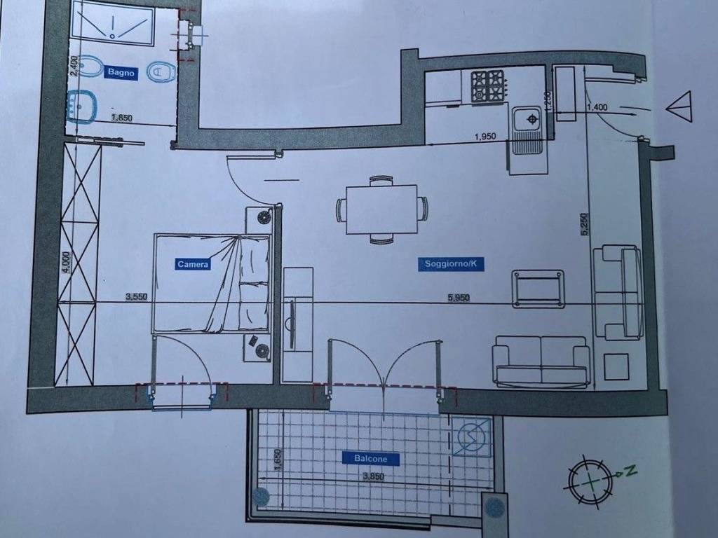 appartamento in vendita a Roma in zona Casal Monastero
