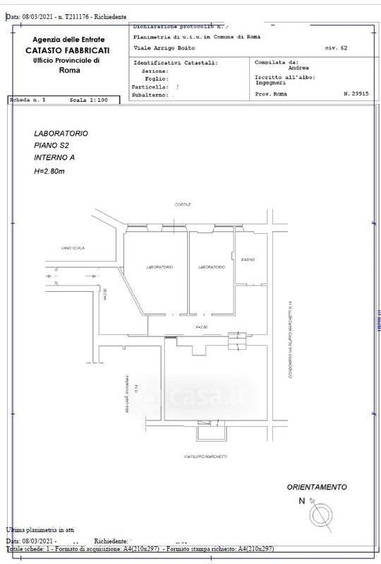 quadrivano in vendita a Roma in zona Trieste