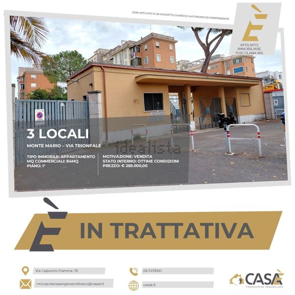 appartamento in vendita a Roma in zona Trionfale