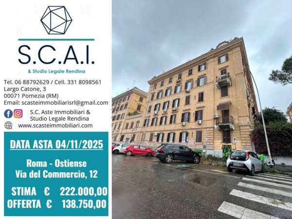 appartamento in vendita a Roma in zona Ostiense