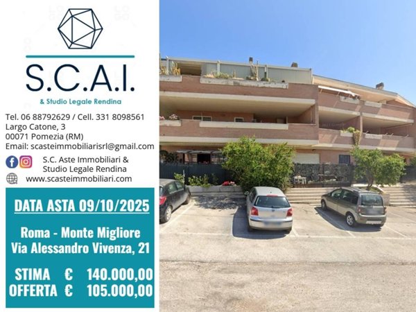 appartamento in vendita a Roma in zona Monte Migliore