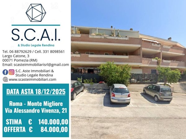appartamento in vendita a Roma in zona Monte Migliore