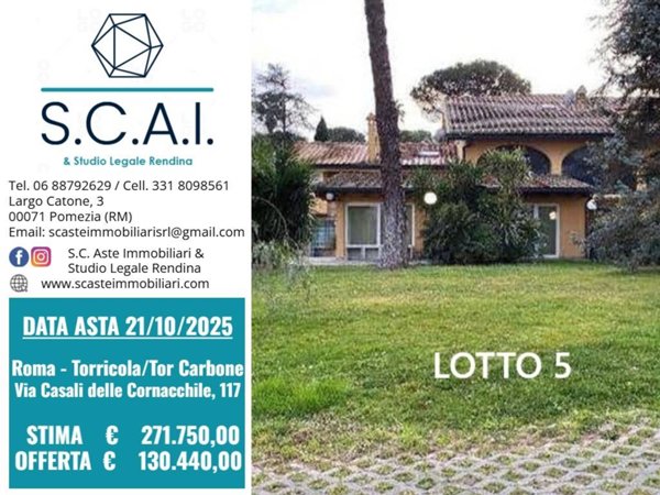 casa indipendente in vendita a Roma in zona Torricola