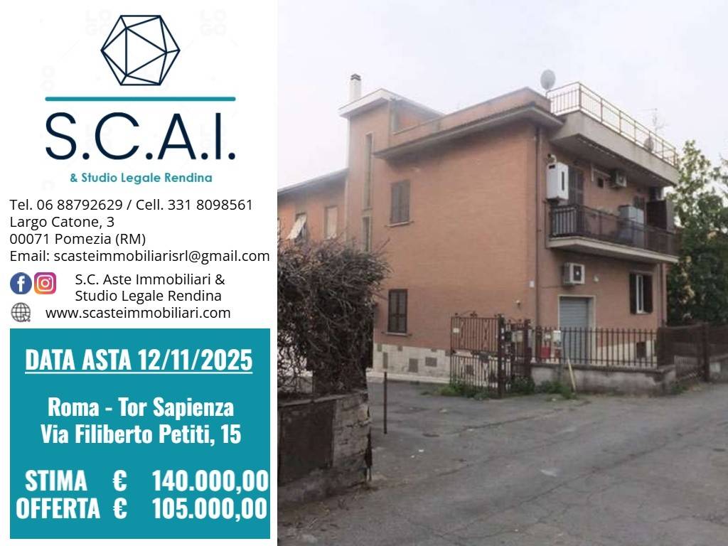 appartamento in vendita a Roma in zona Tor Sapienza