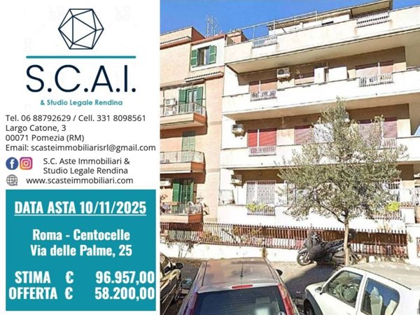 appartamento in vendita a Roma in zona Prenestino-Centocelle