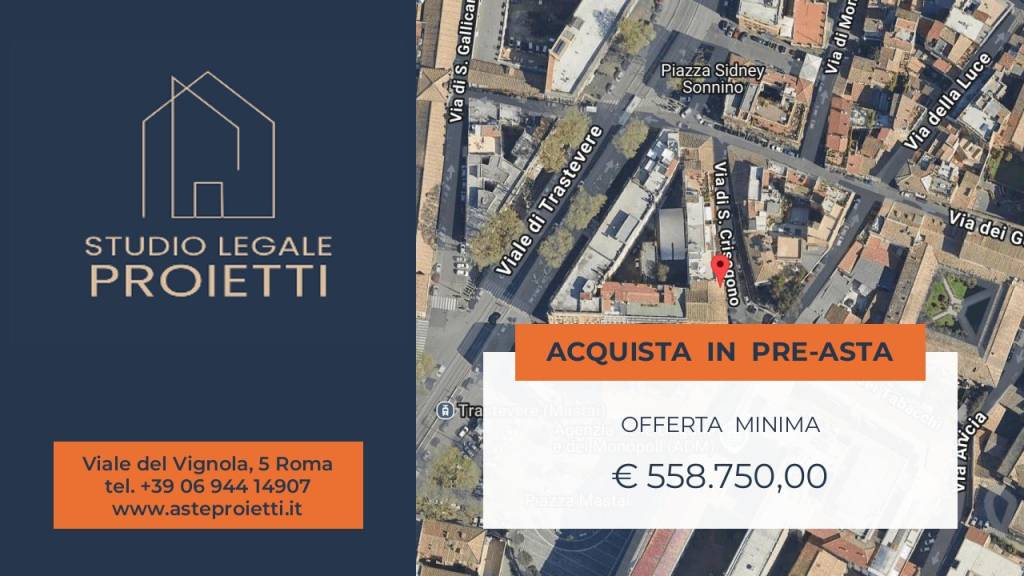 appartamento in vendita a Roma in zona Trastevere