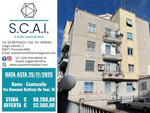 appartamento in vendita a Roma in zona Prenestino-Centocelle