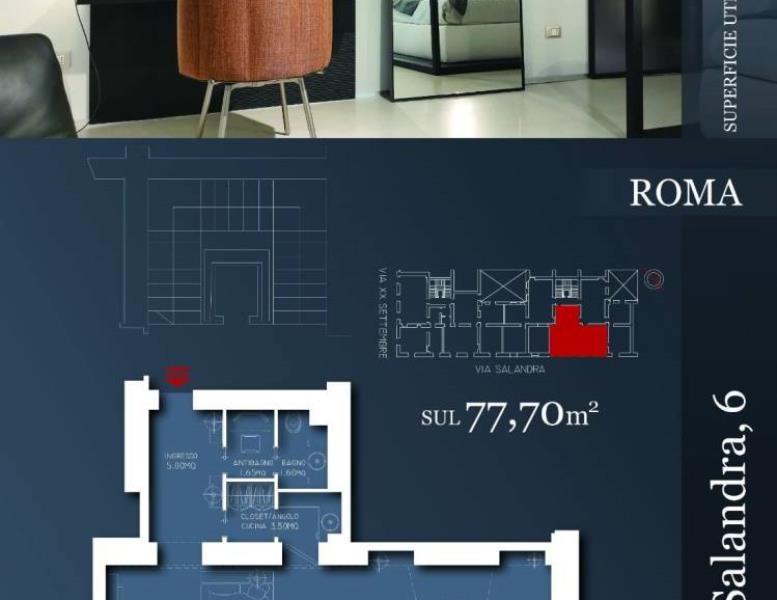appartamento in vendita a Roma in zona Ludovisi/Sallustiano