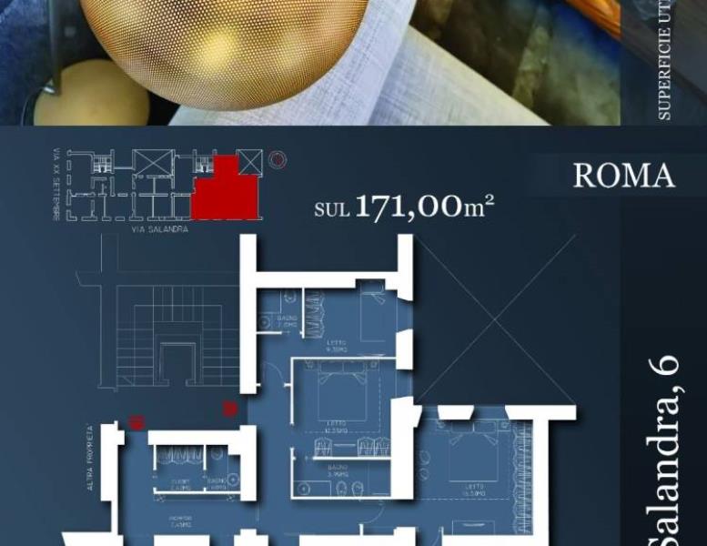 appartamento in vendita a Roma in zona Pinciano