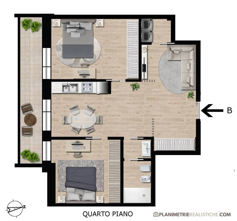 appartamento in vendita a Roma in zona Aurelio