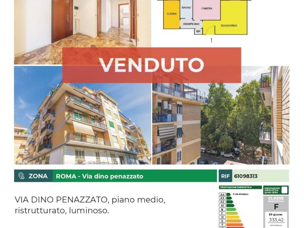 appartamento in vendita a Roma in zona Collatino