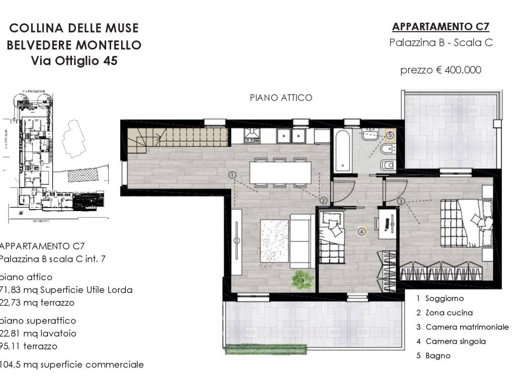 appartamento in vendita a Roma in zona Torrevecchia