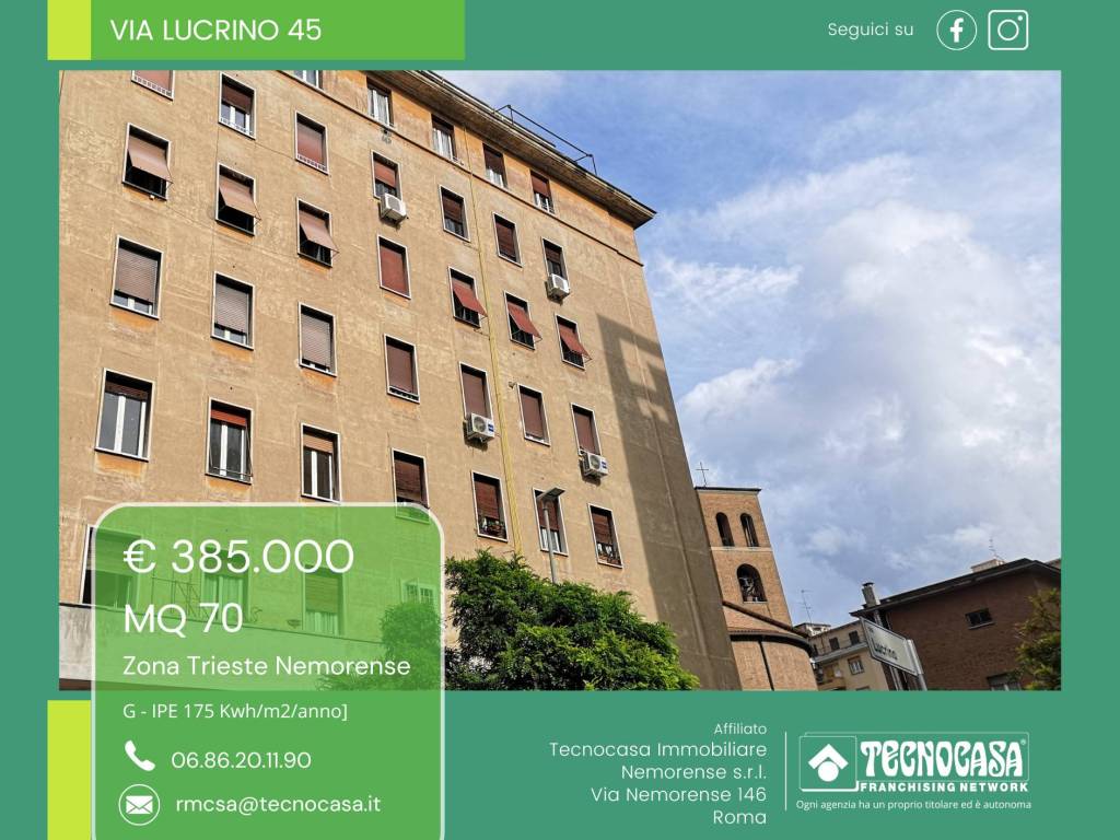 appartamento in vendita a Roma in zona Trieste