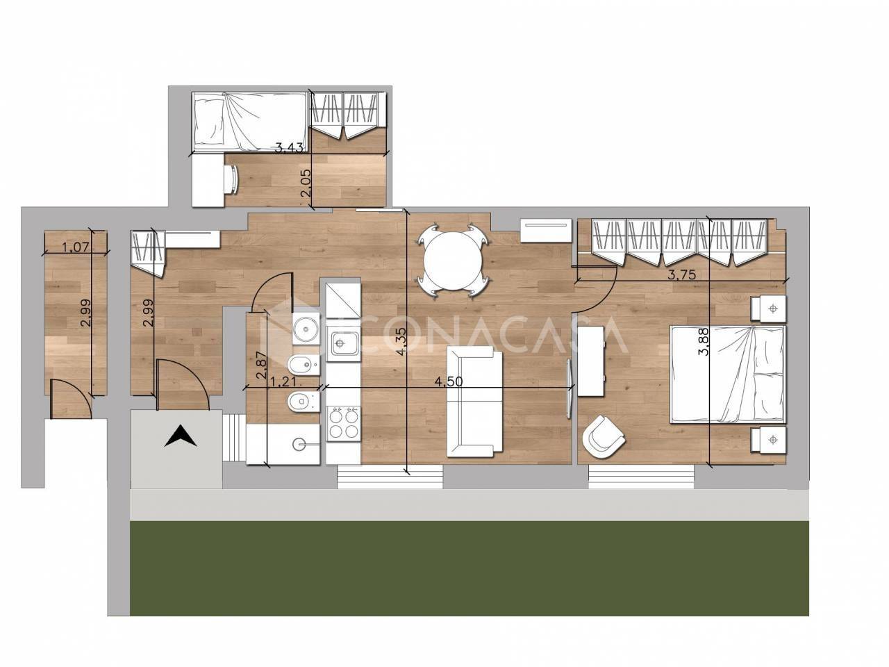 appartamento in vendita a Roma in zona Finocchio