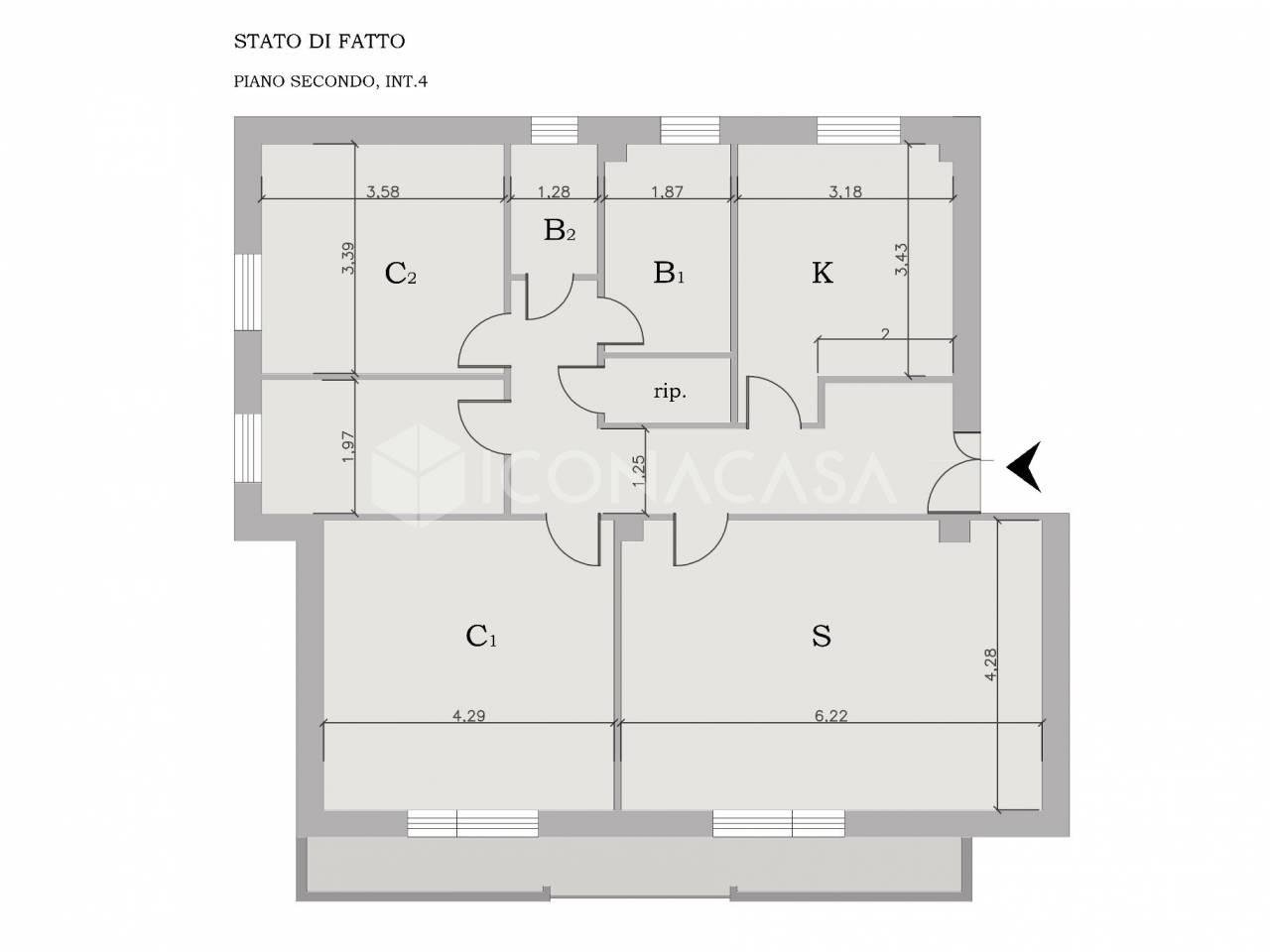 appartamento in vendita a Roma in zona Finocchio
