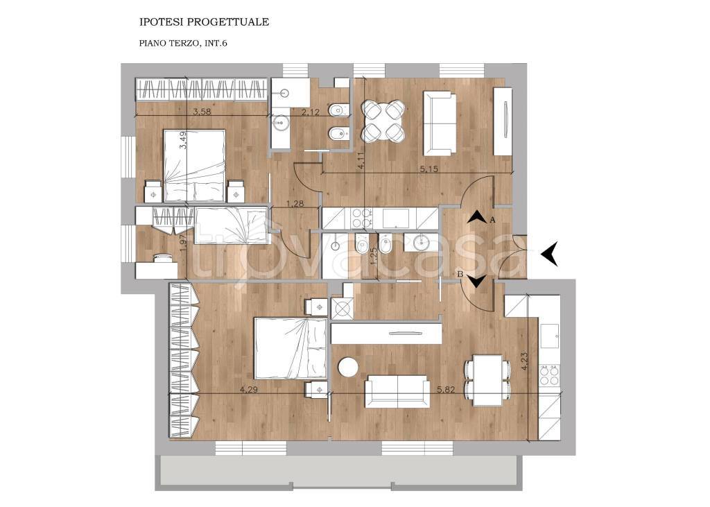 appartamento in vendita a Roma in zona Finocchio