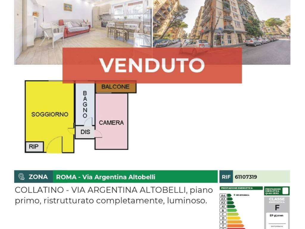 appartamento in vendita a Roma in zona Collatino