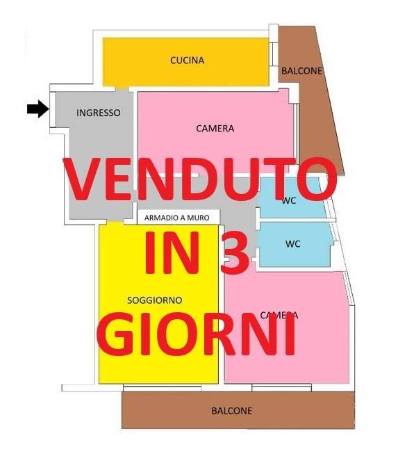 appartamento in vendita a Roma in zona Trieste