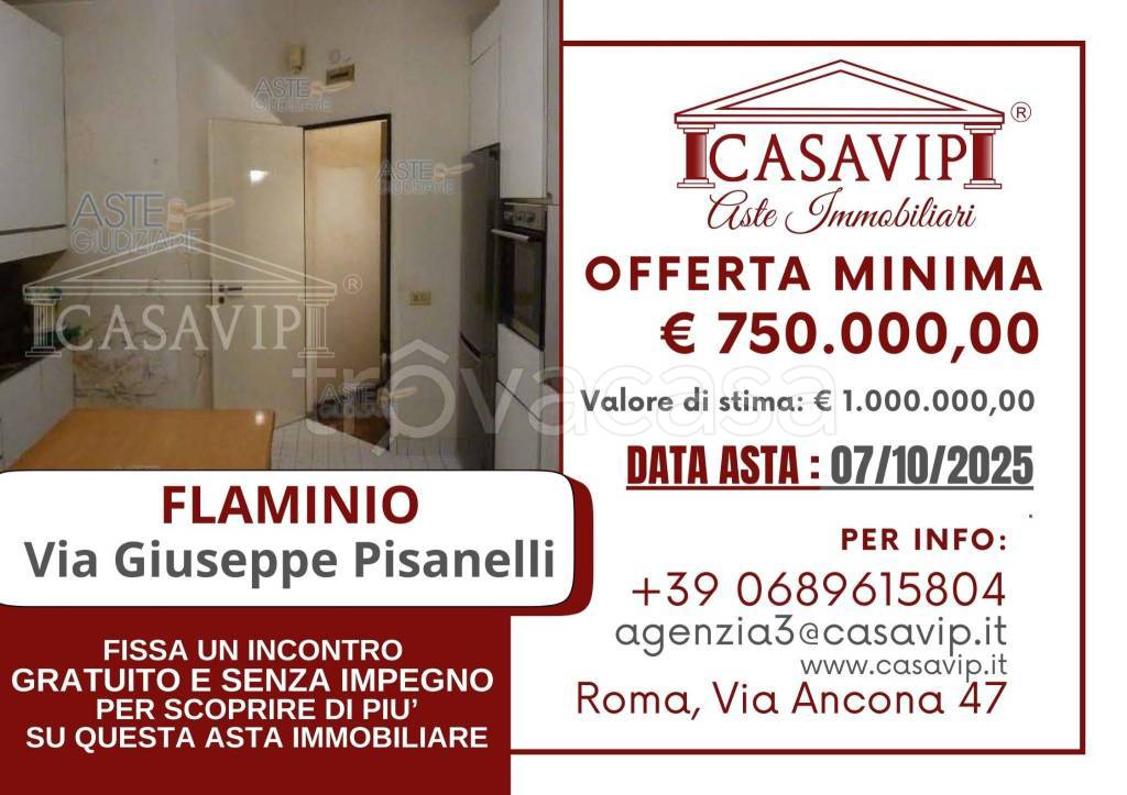 appartamento in vendita a Roma in zona Flaminio