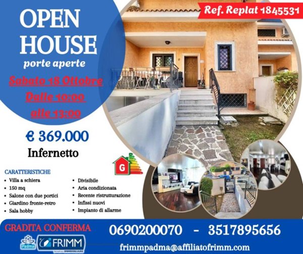 casa indipendente in vendita a Roma in zona Infernetto