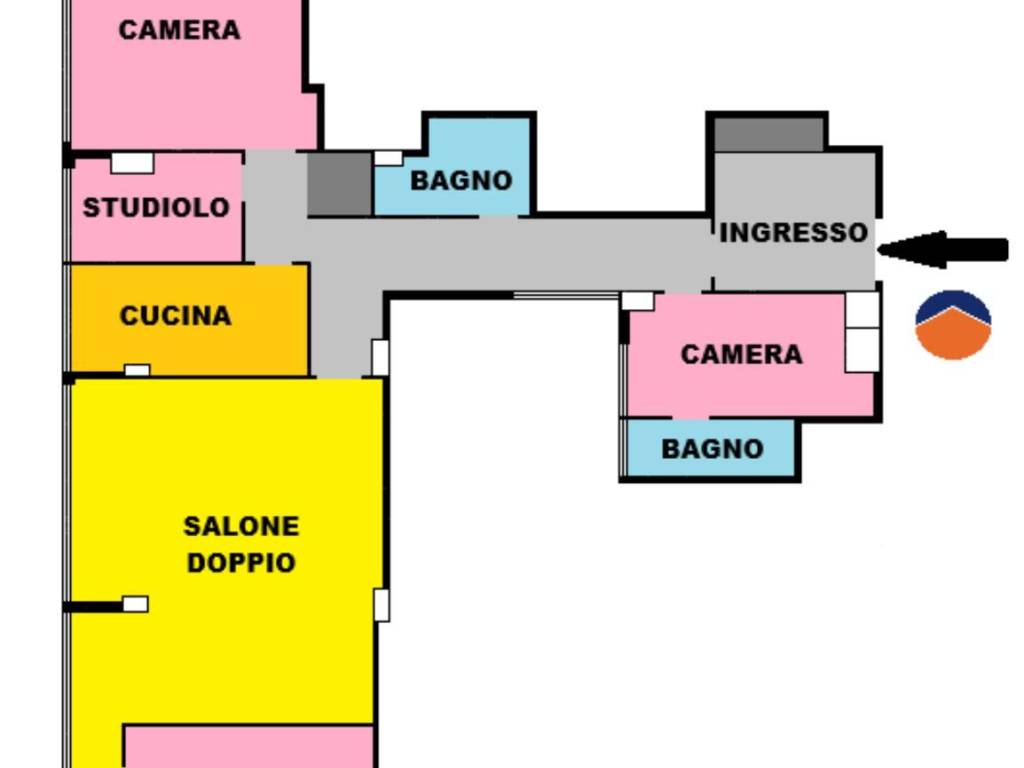 appartamento in vendita a Roma in zona Ostiense