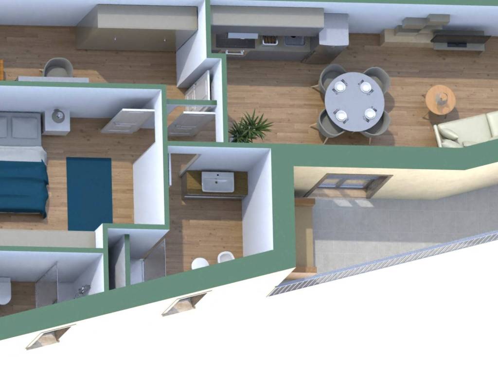 appartamento in vendita a Roma in zona Prenestino-Centocelle