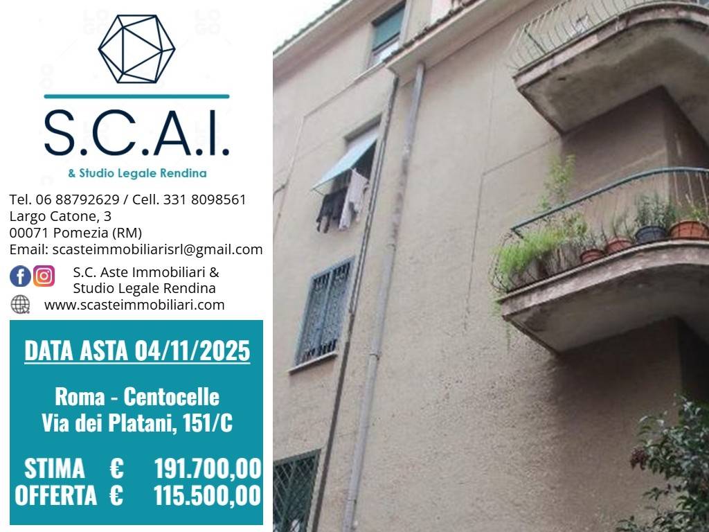 appartamento in vendita a Roma in zona Prenestino-Centocelle
