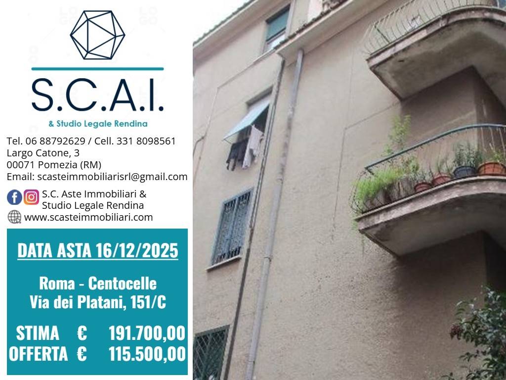 appartamento in vendita a Roma in zona Prenestino-Centocelle