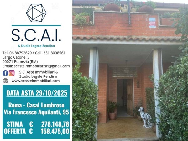 appartamento in vendita a Roma in zona Massimina/Casal Lumbroso