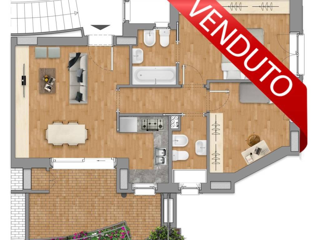 appartamento in vendita a Roma in zona Grottarossa