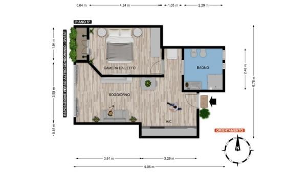 appartamento in vendita a Roma in zona Tor di Quinto