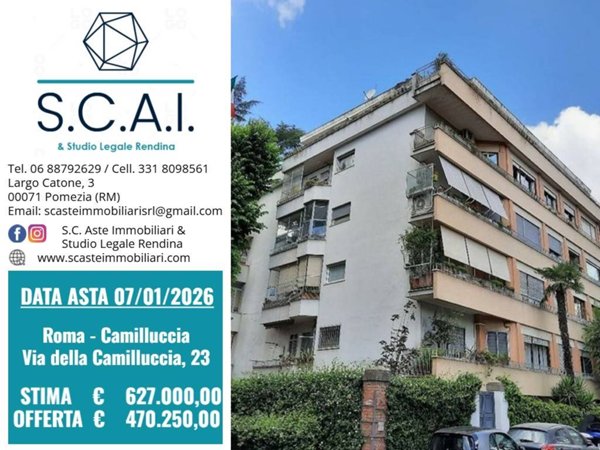 appartamento in vendita a Roma in zona Della Vittoria