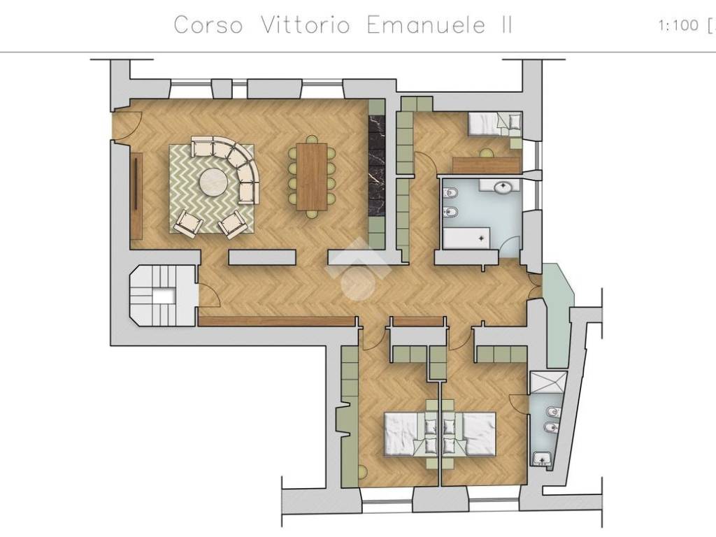 appartamento in vendita a Roma in zona Parione/Sant'Eustachio