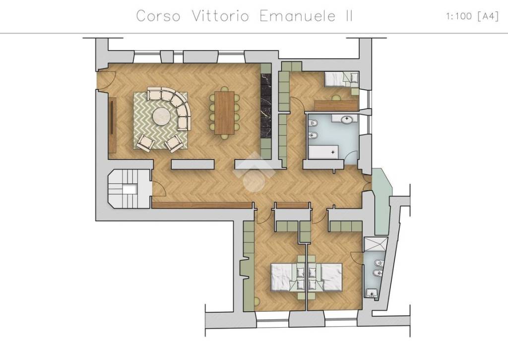 appartamento in vendita a Roma in zona Parione/Sant'Eustachio