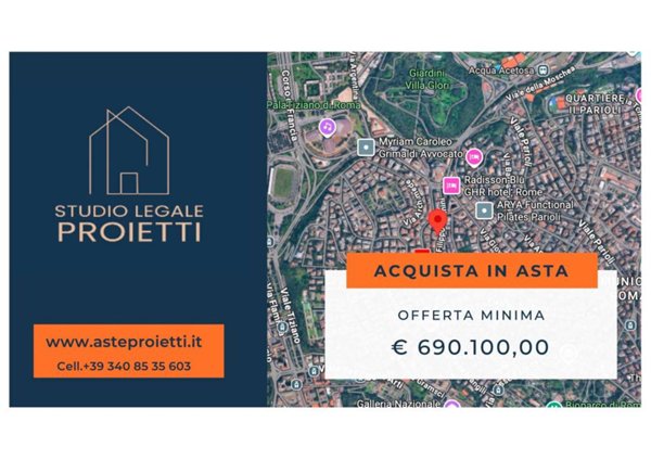 appartamento in vendita a Roma in zona Pinciano