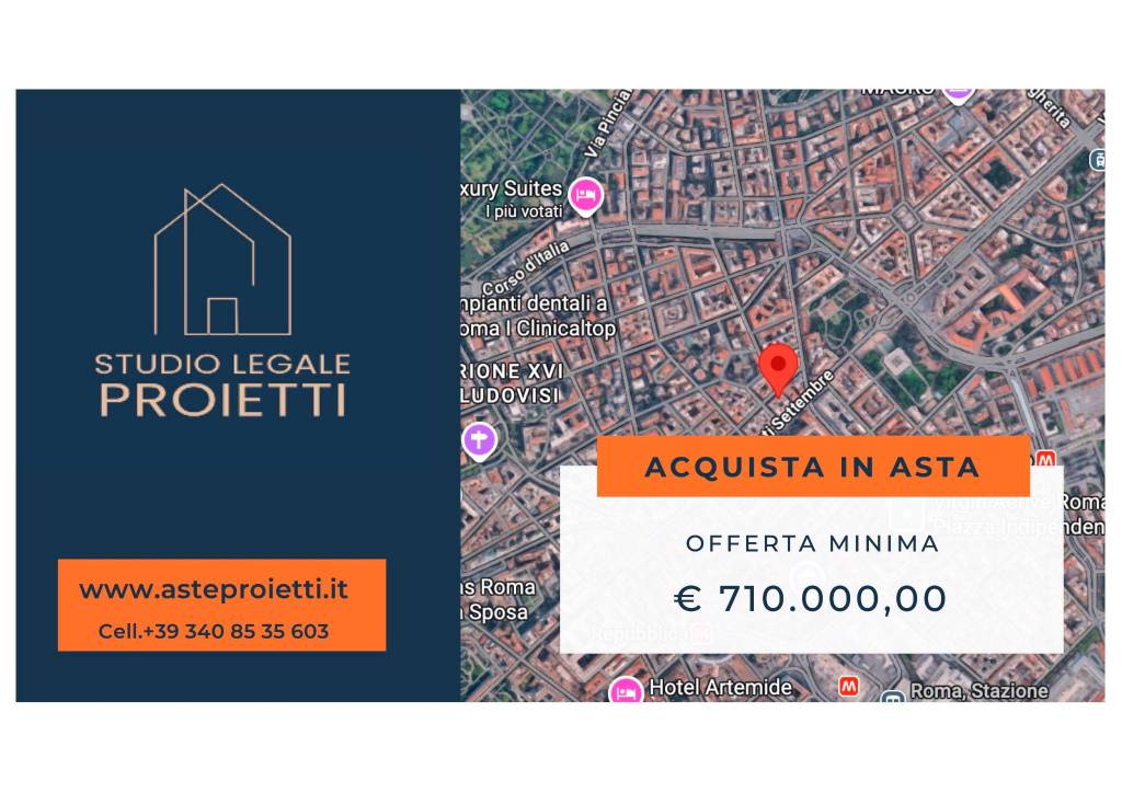 appartamento in vendita a Roma in zona Ludovisi/Sallustiano