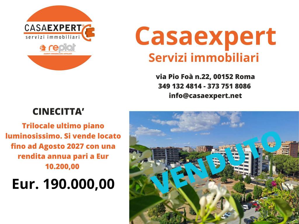 appartamento in vendita a Roma in zona Cinecittà