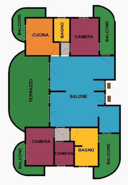 appartamento in vendita a Roma in zona Mezzocammino