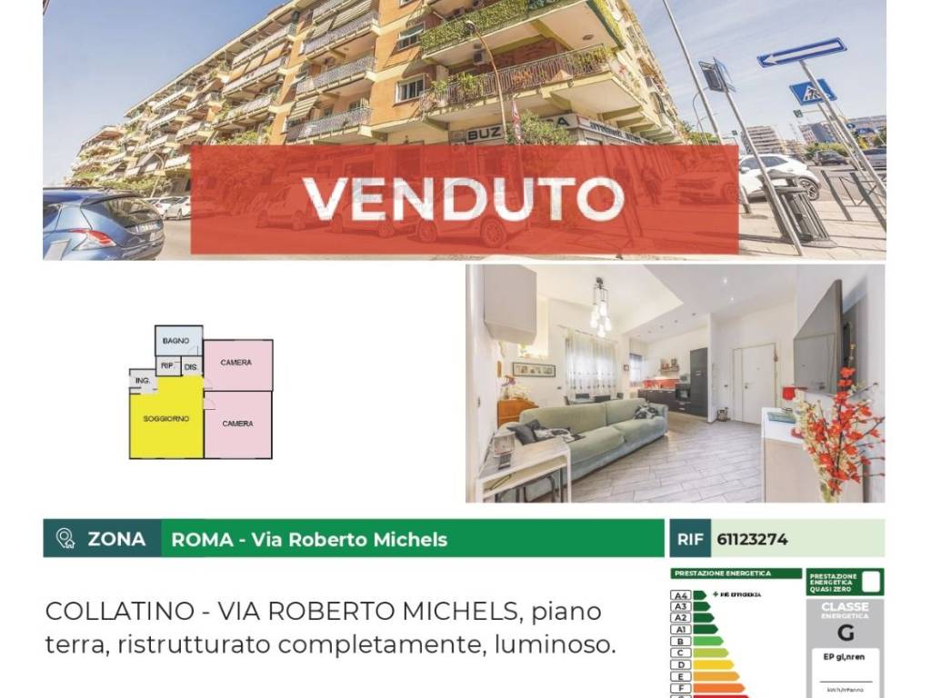 appartamento in vendita a Roma in zona Collatino
