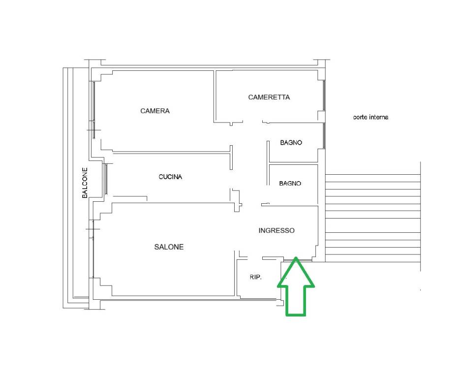 appartamento in vendita a Roma in zona Portuense