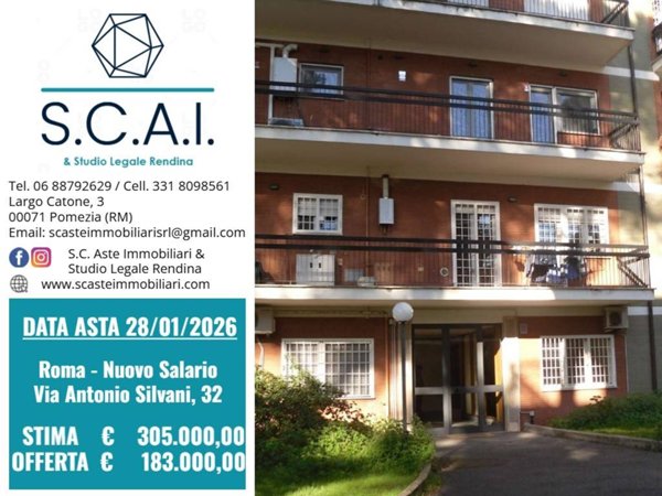 appartamento in vendita a Roma in zona Salario